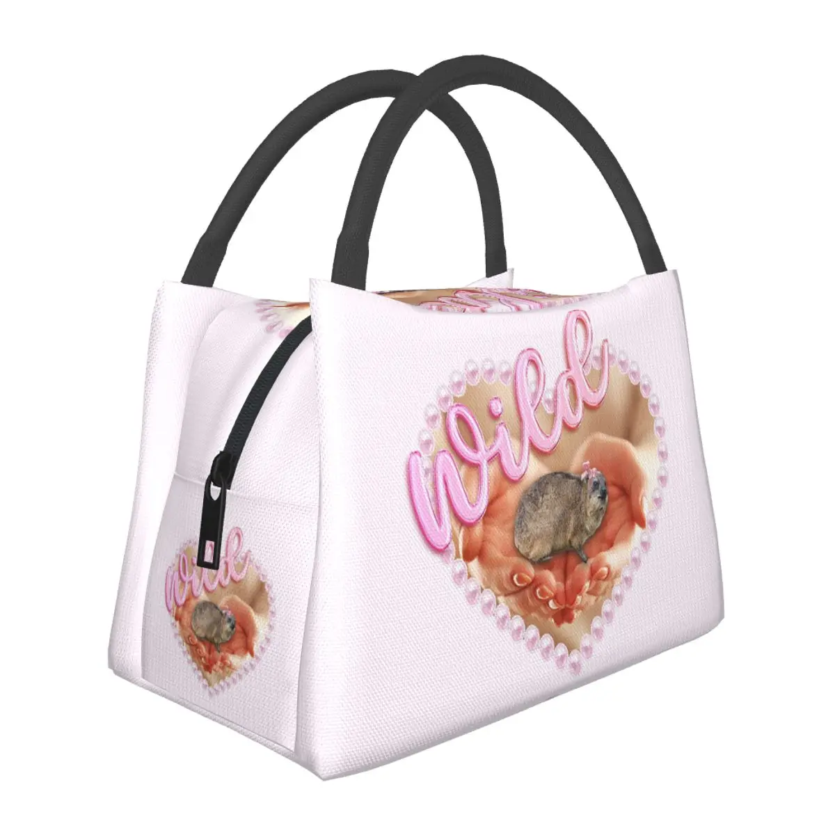 Wild Rock Hyrax Coquette For Lover Lunch Bags Insulated Bento Box Lunch Tote Picnic Bags Cooler Thermal Bag for Woman Girl Work