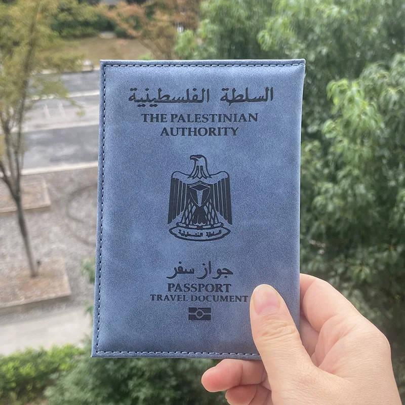 The United of Palestine Passport Holder Cards Holder with SIM Card Slot Travel Wallet Case for Passport Protector