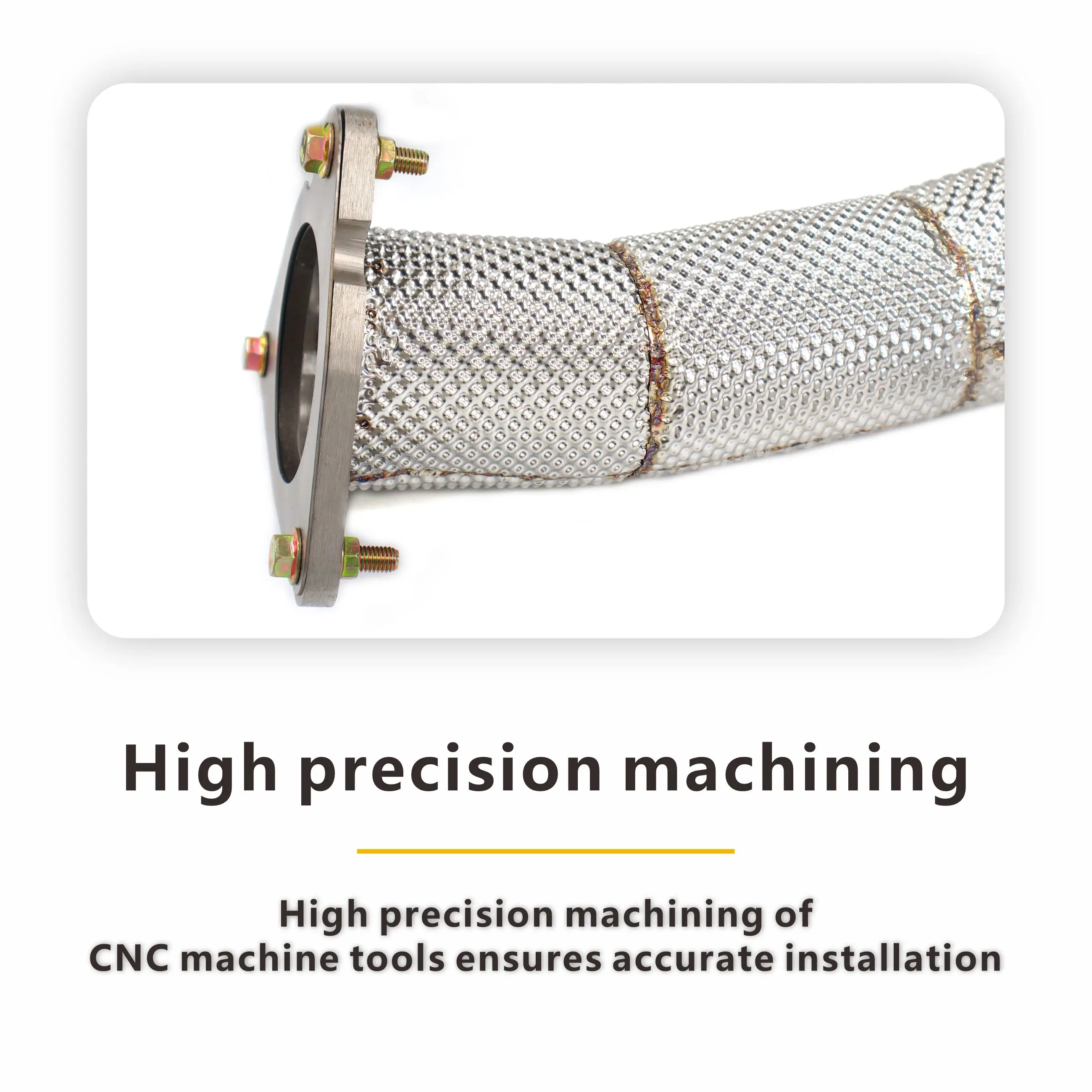 MANX Tubo risonante SUS304 di alta qualità + Downpipe - Per sistema di scarico Range Rover Sport 3.0T, aggiornamento dello scudo termico gratuito