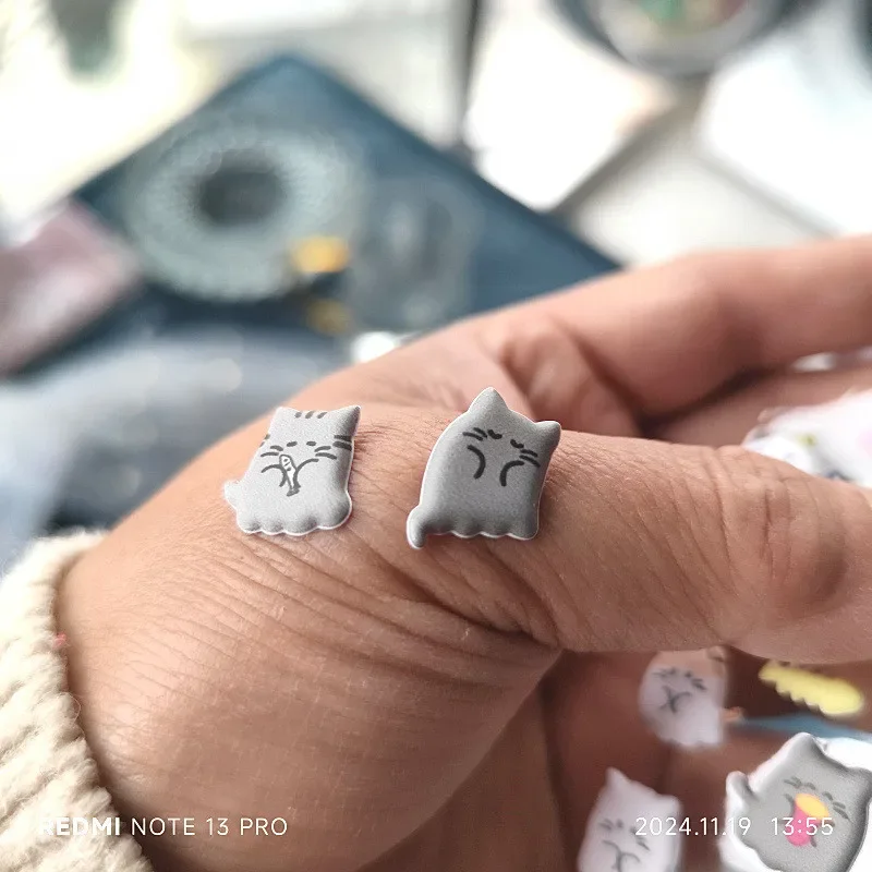 4 قطع من ملصقات الفقاعات EVA اللطيفة الرائعة على شكل حيوانات - أنماط متعددة من ديكور كرتوني جميل، مثالية لمذكرات القصاصات والدفتر الملاحظات #4