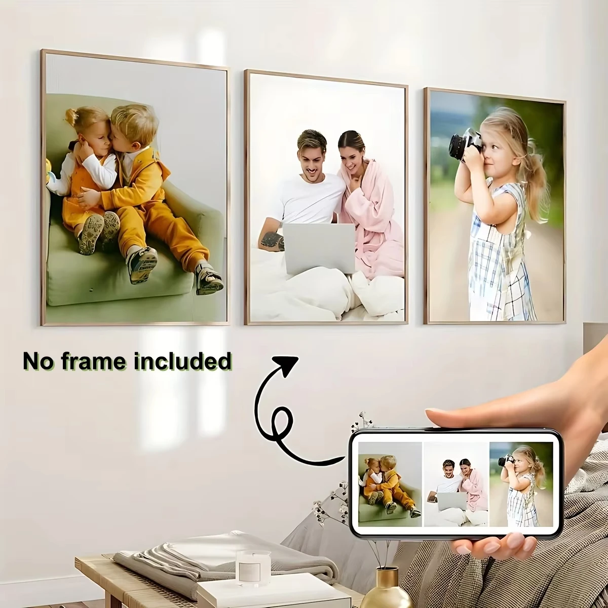 3pcs Frameless Custom Photo Ca - Sustainable Living Products ulasan dan harga