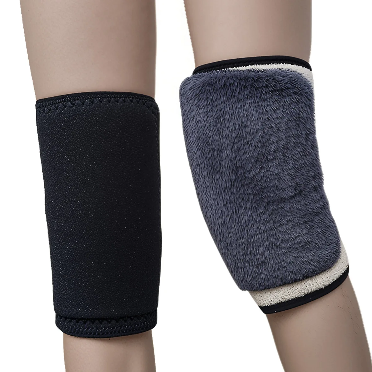 

1 шт. теплые наколенники для пожилых людей, утолщенные бархатные чехлы для краски, двухслойный композитный имитация бархата ягненка для мужчин и женщин