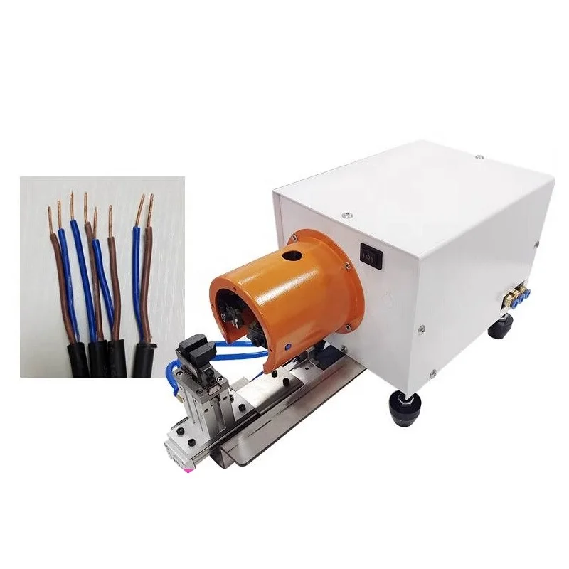 

Pneumatic Wire Stripping Machine Manual Multi Core Cable Stripper and Twisting Machine with Automatic clamp and pull wire type