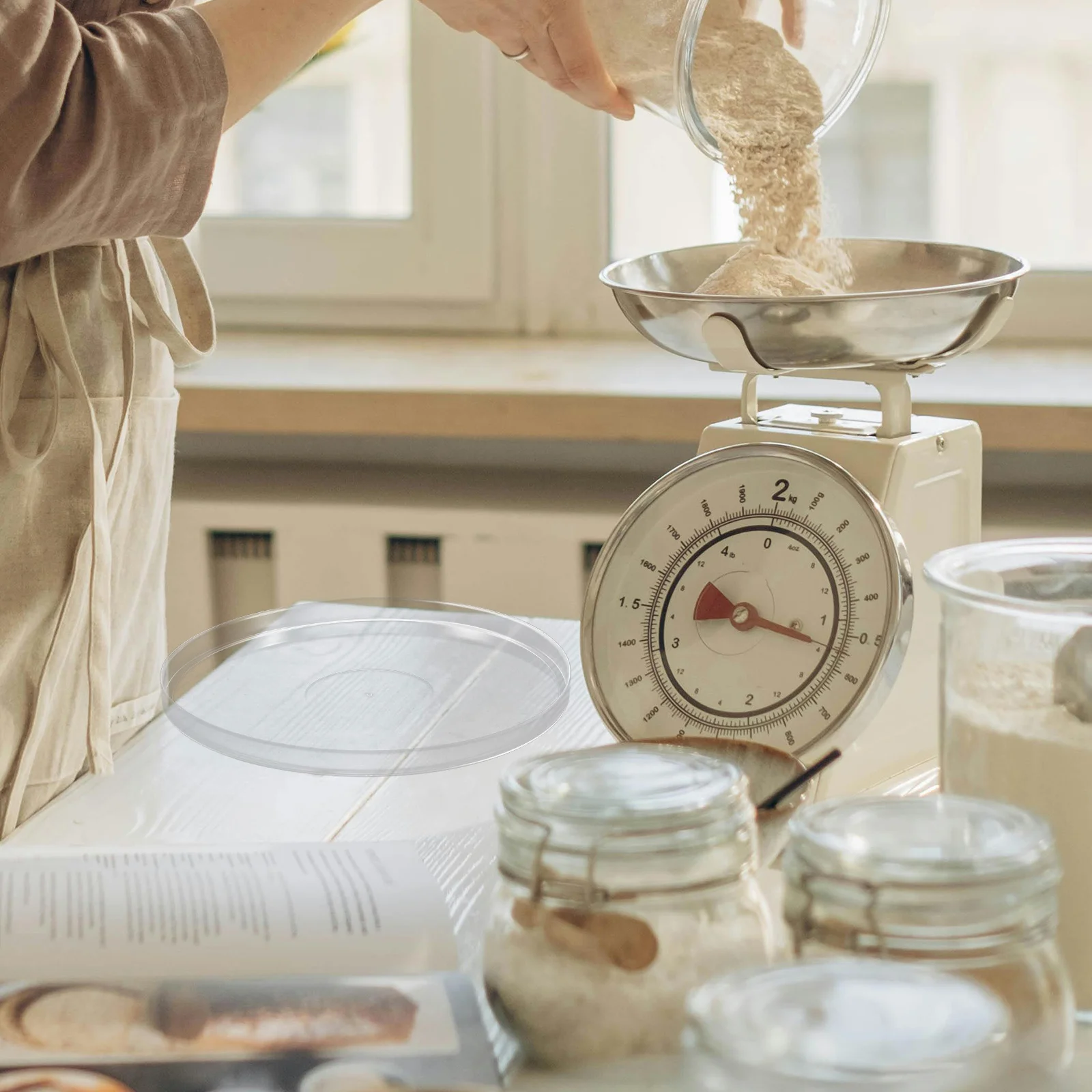 

6pcs Scale Cover Replacement Clear Plastic Cover For Digital Scales Food Weighing Protection Reusable Food Weight