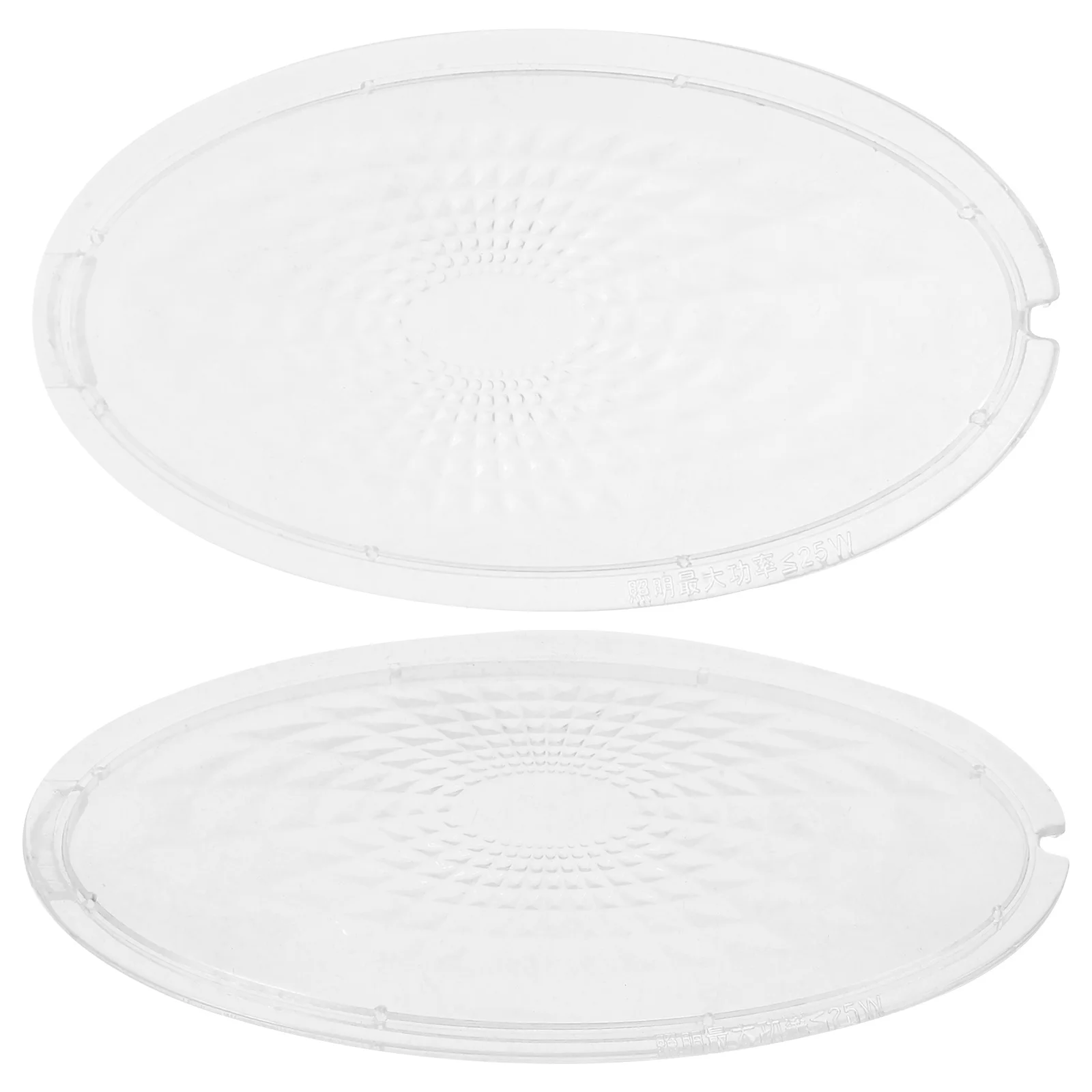 

1 Pair Clear Range Hood Lampshades Universal Replacement Light Covers for Kitchen Cooker Vent Accessories Transparent Light Lens