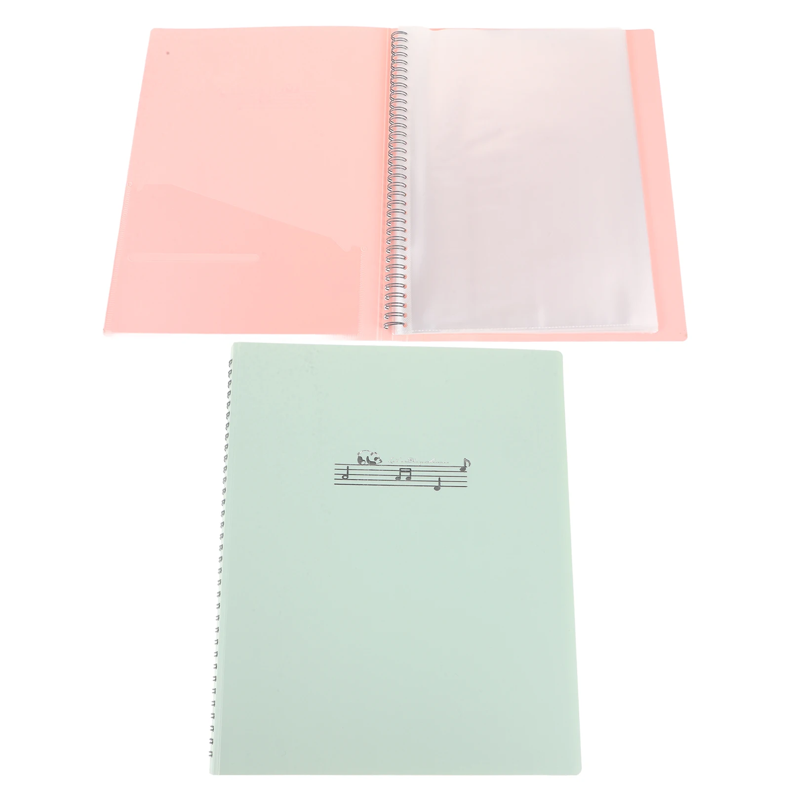 

2pcs A4 Transparent Inserts Durable Storage for Sheet Manuscript Concert Band Choral Paper Documents