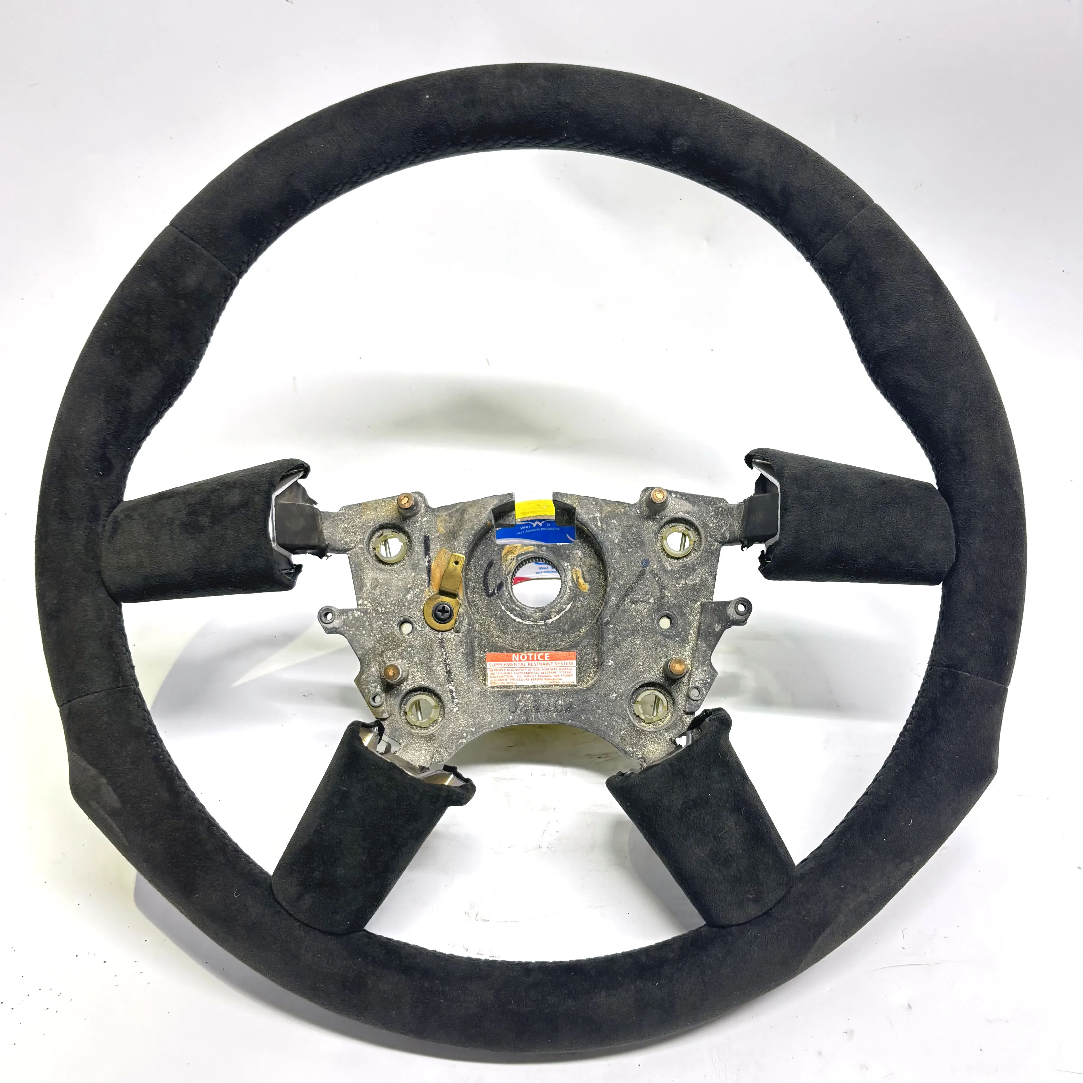 Black Alcantara Leather Custom Steering Wheel For The Pontiac Gto/Holden Holden Commodore Vz Vy 2004-2006
