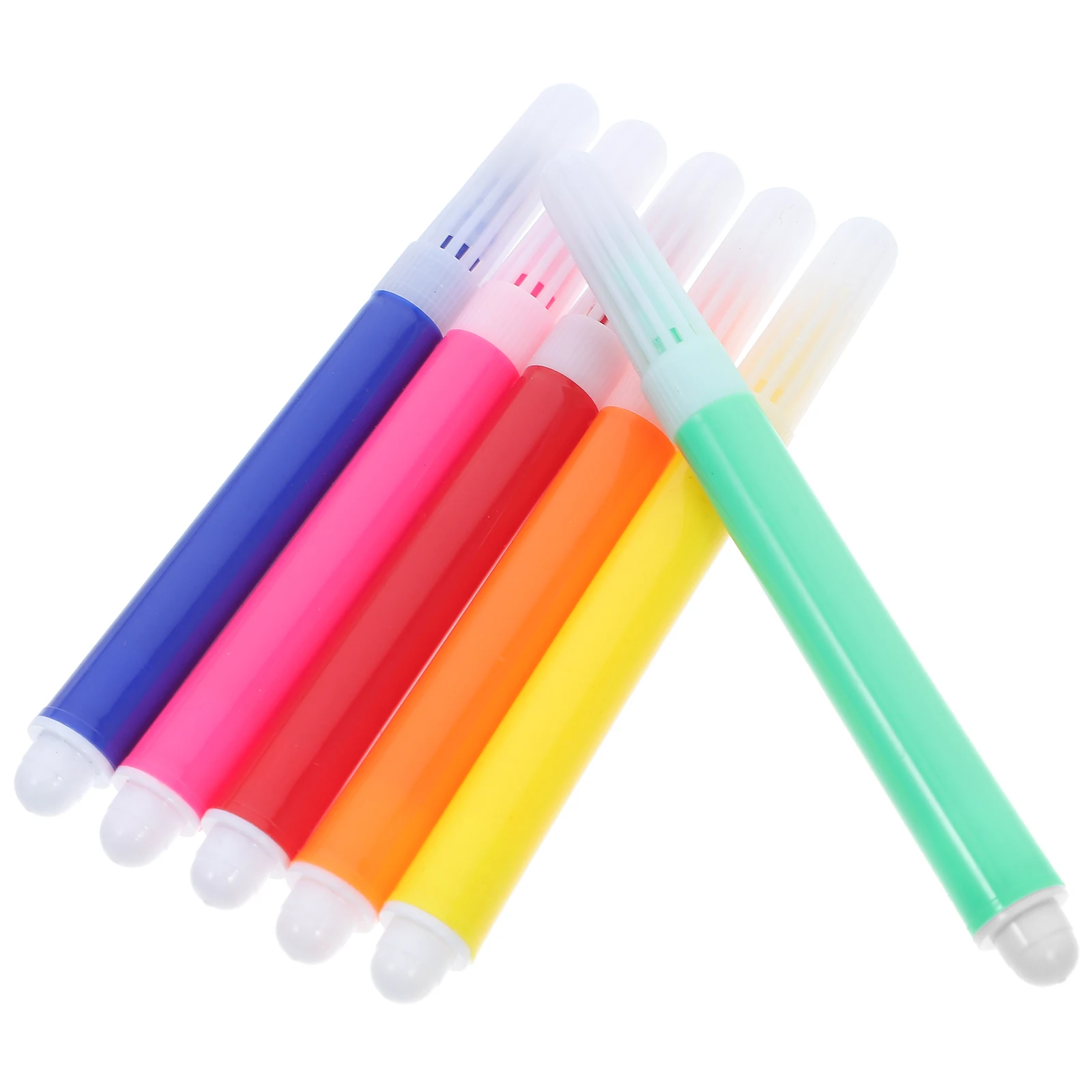 

12pcs Watercolor Brush Pens 6 Colors For Drawing Writing Doodling Classroom Kindergarten Diy Art Supplies Marker Set Paint