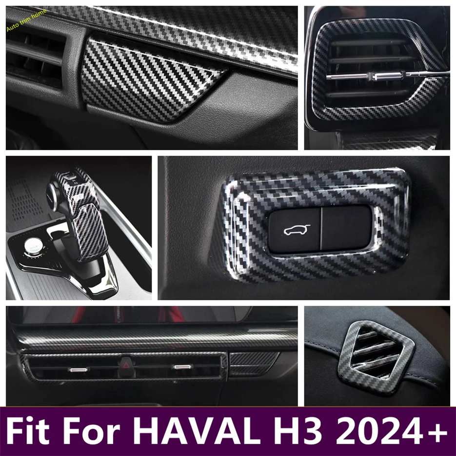 

Air Conditioning Vent AC Outlet Gear Shift Head Knob Glove Box Rear Trunk Door Control Button Cover Trim For HAVAL H3 2024 2025