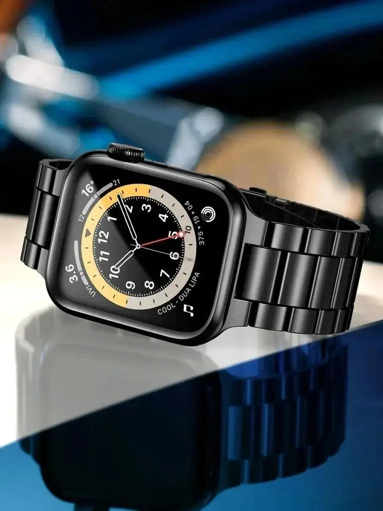 Metallarmband für Apple Watch Ultra 49 mm, 9, 8, 7, 45 mm, 41 mm, Edelstahlarmband für iWatch 6, 5, SE, 3, 44 mm, 42 mm, 38 mm, Uhrenarmband. – Detail 4