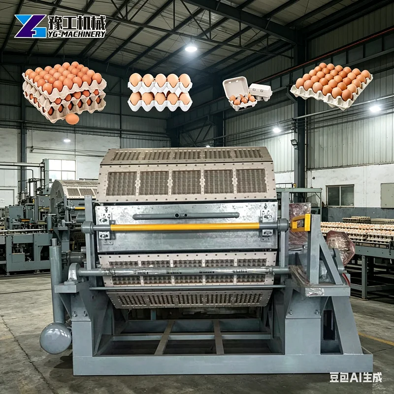 Customized Fully-Automatic Egg Tray Making Machine Egg Tray Machine Eggs Tray Carton Making Machine