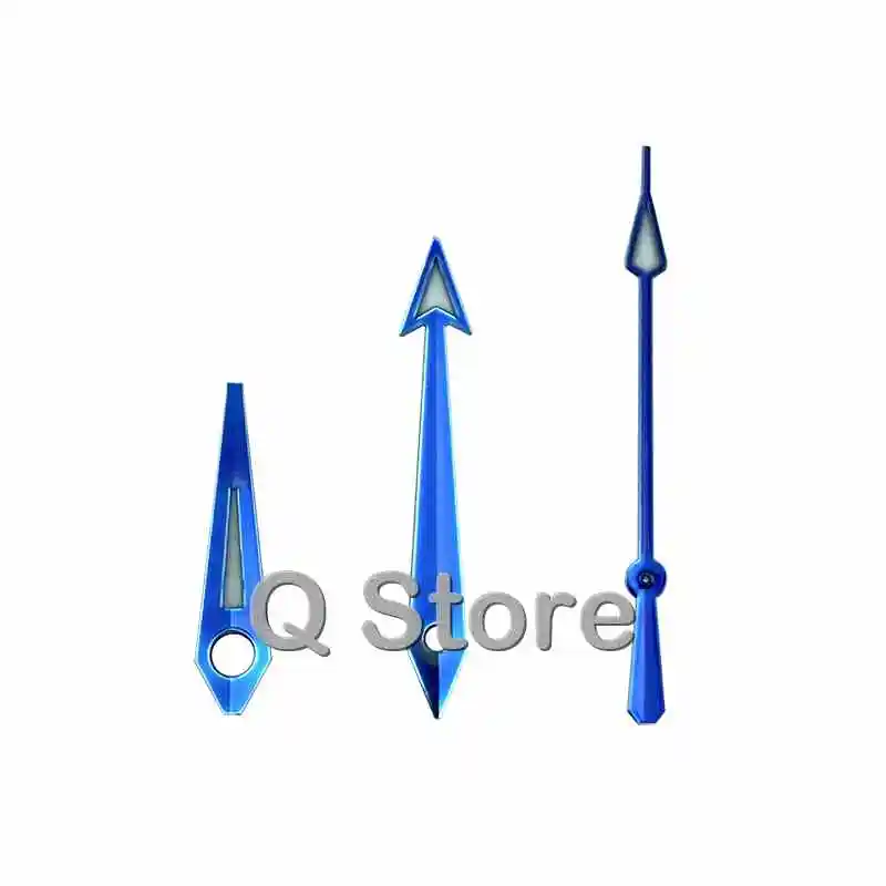 

High quality blue hands for NH35(36) 4R35(36) Mod Extended Aqua AT style Green Gauss Blue Luminous