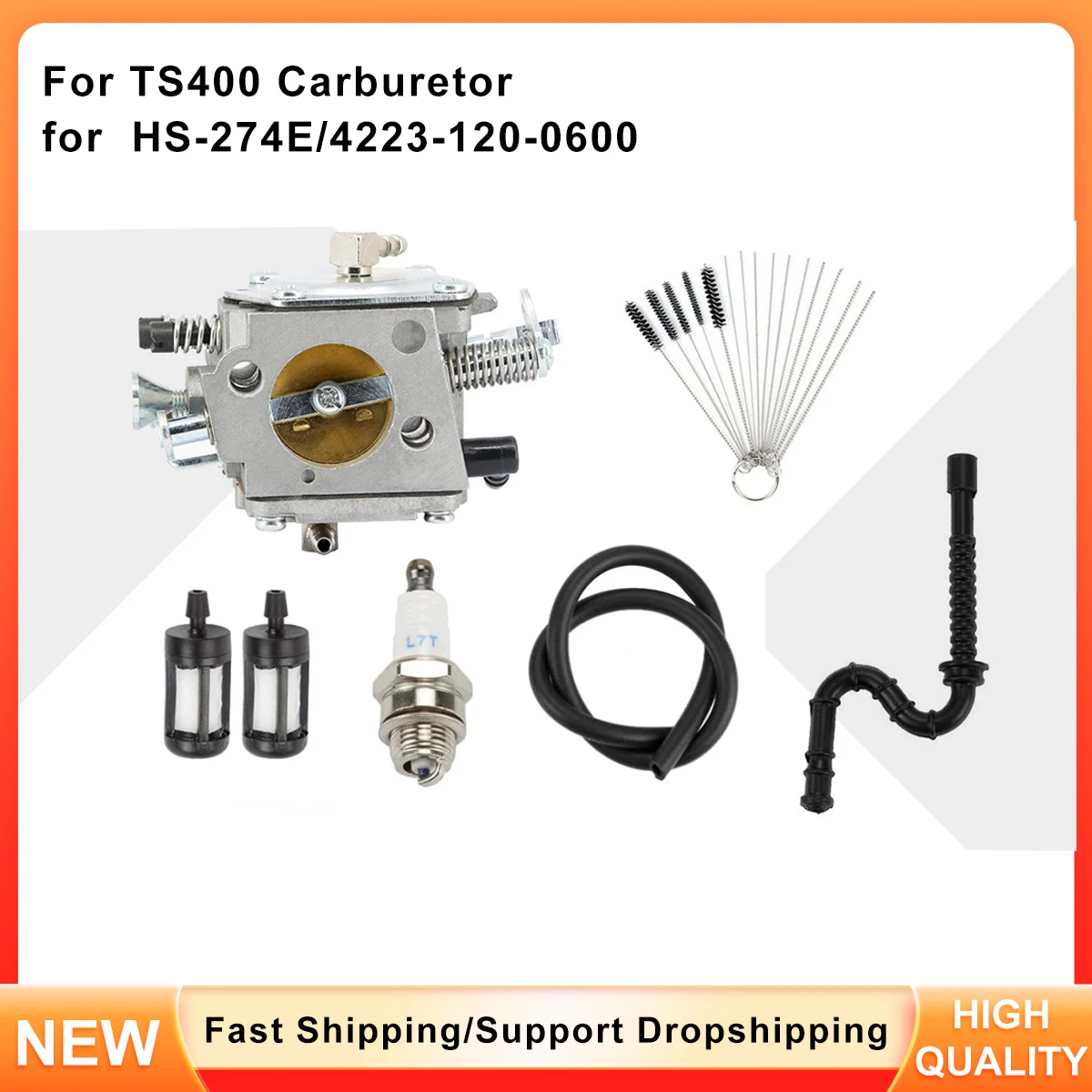 

Replacement Carburetor HS-274E for Stihl TS400 Concrete Saw, Replaces HS-279