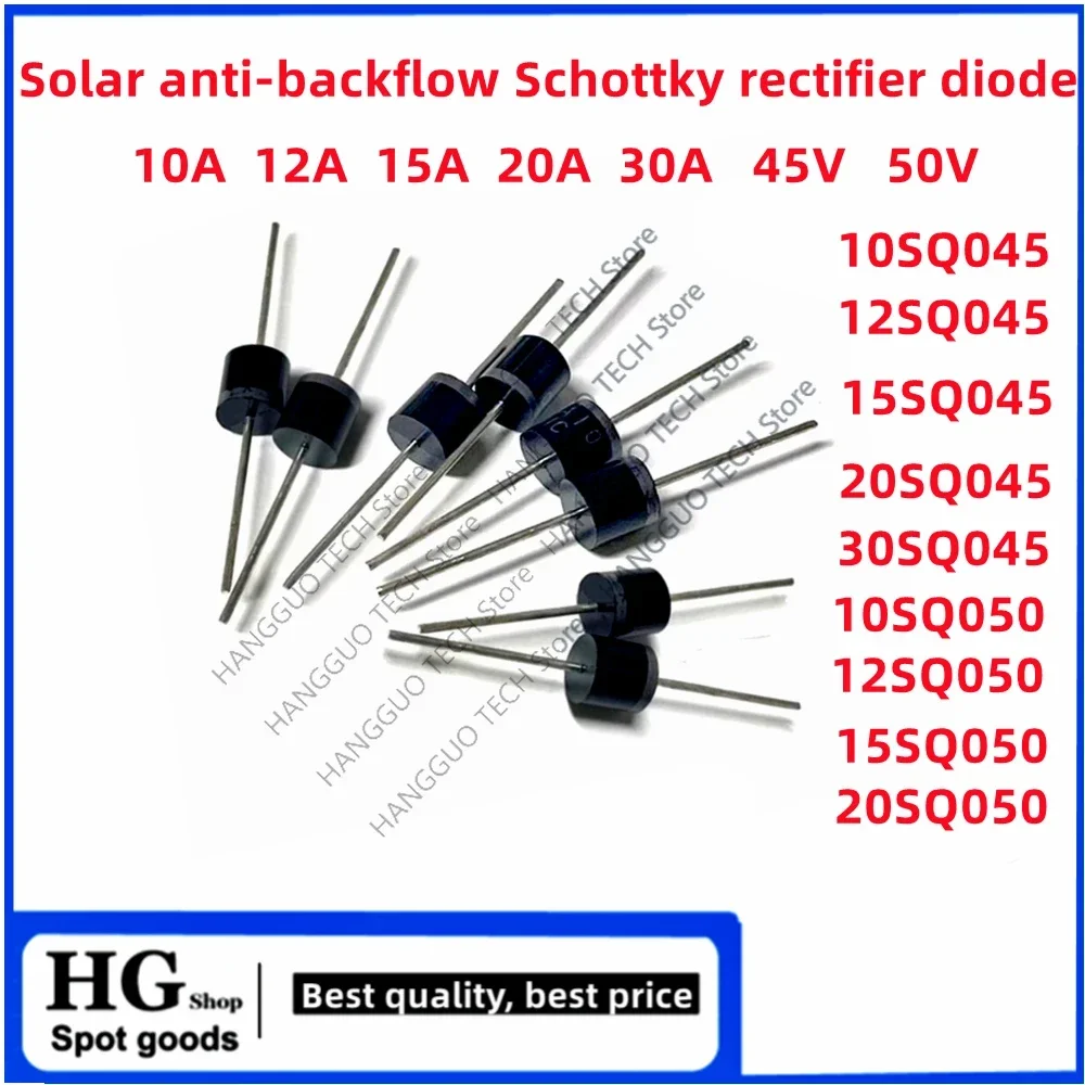 

100pcs 10SQ045 12SQ045 15SQ045 20SQ045 30SQ045 10SQ050 12SQ050 15SQ050 20SQ050 R-6 10A/12A/15A/20A/30A 45V 50V Schottky diode