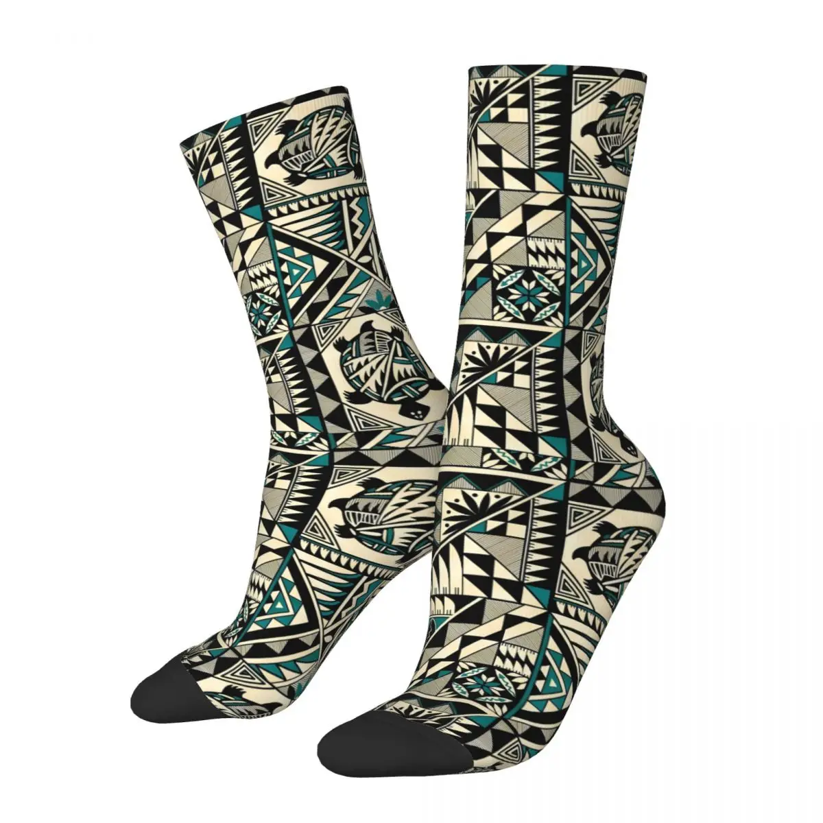 

Happy Men's Socks Hawaii Turtle Totem Vintage Street Style Crew Sock Gift Pattern Printed