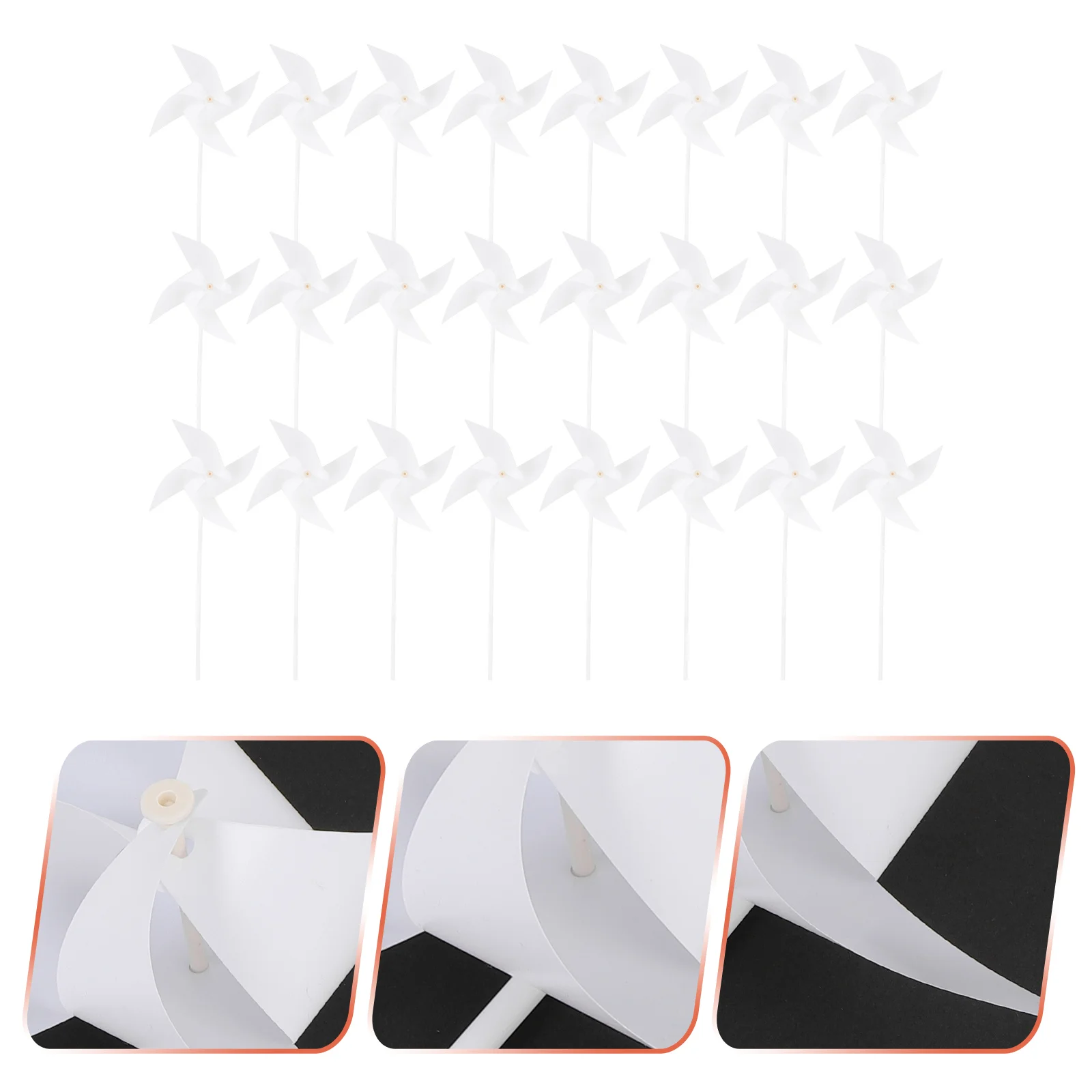 24 Pcs Paper Pinwheel Graffiti Baby Toys Children DIY Craft Simple Kids Pinwheels