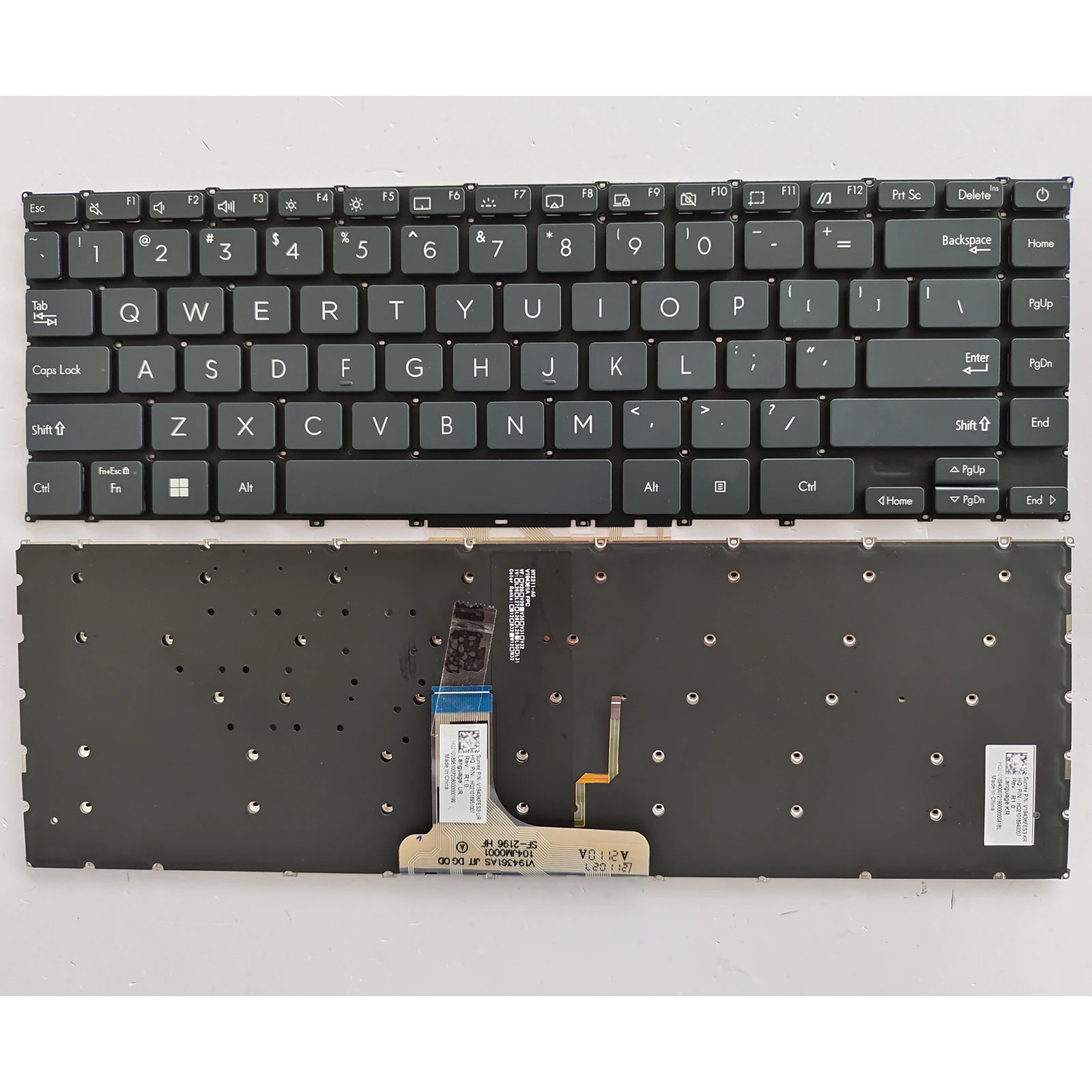 Laptop Keyboard for ASUS ZenBook 13 UX325 UX325J UX325JA UX325EA UX325E UX325EA US Backlit Gray