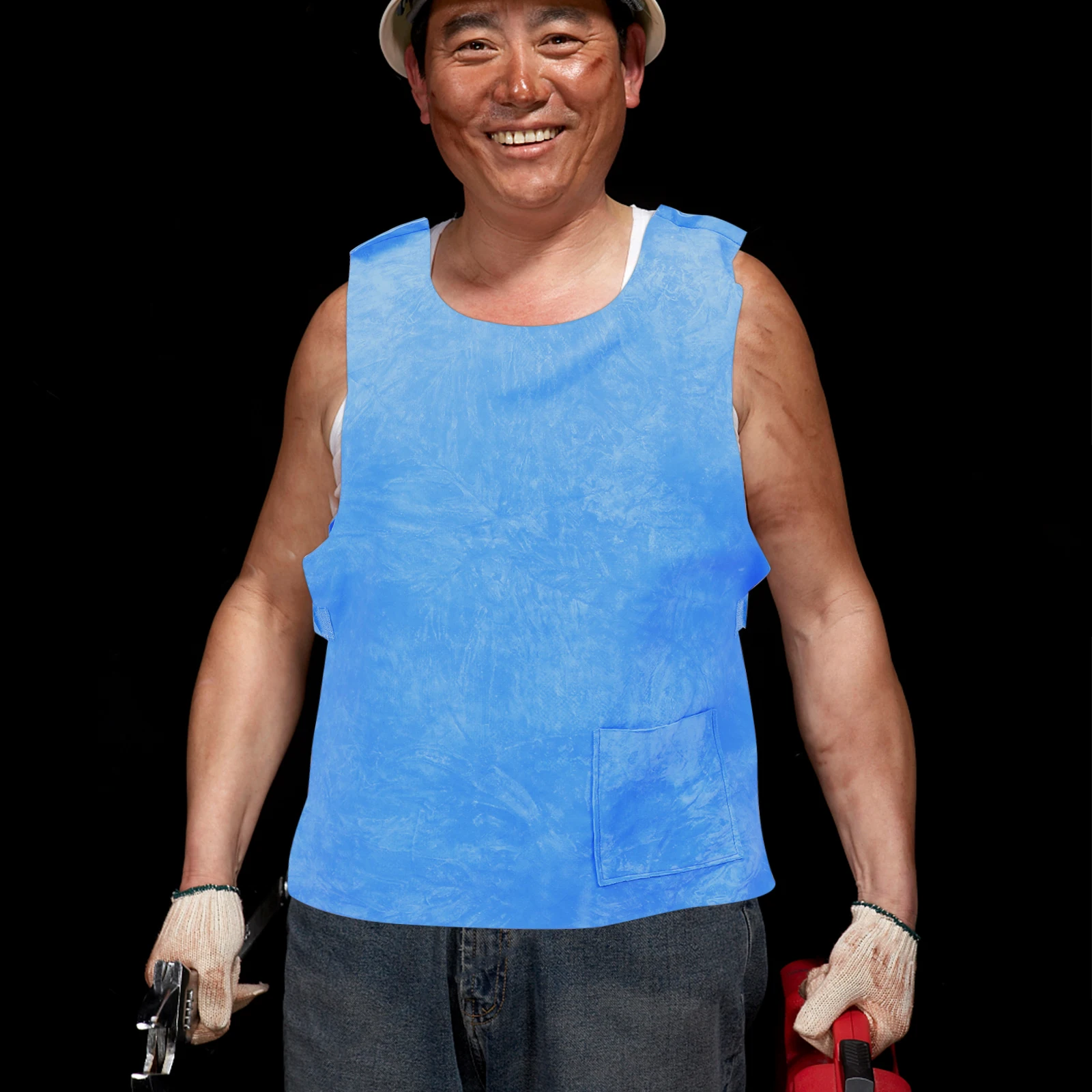 

Vest Cooling Comfortable Waistcoat Blue Pva Outdoor High-temperature Operations