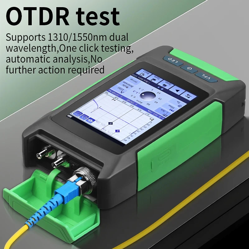

New OTDR 80KM 1310/1550nm 24/22dB Fiber Optic Cable Tester Optical Loss Test Optical Time Domain Reflectometer With VFL OPM
