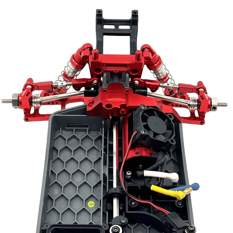 Para MJX Hyper GO 1/14 14207 14208 RC coche piezas de mejora de Metal kit de Metal brazo oscilante superior delantero rodamientos de copa giratoria Accesorios