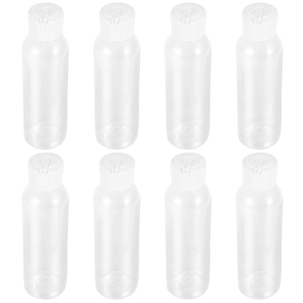 

8pcs 120Ml Shampoo Bottle Refillable Travel Bottles Empty Container Subpackaging Liquid Organizer Portable Soap Dispenser