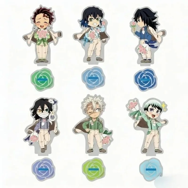 

Акриловая фигурка-подставка «Истребитель демонов»: Токито Муичиро, Томиока Гию. Аниме-атрибутика, лимитированная серия ко Дню святого Валентина, настольное украшение.