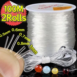 100m Strong Elastic Crystal Jewelry Cord Beading String Strong Stretchy Thread Cords DIY Necklace Beads Bracelet Jewelry Making