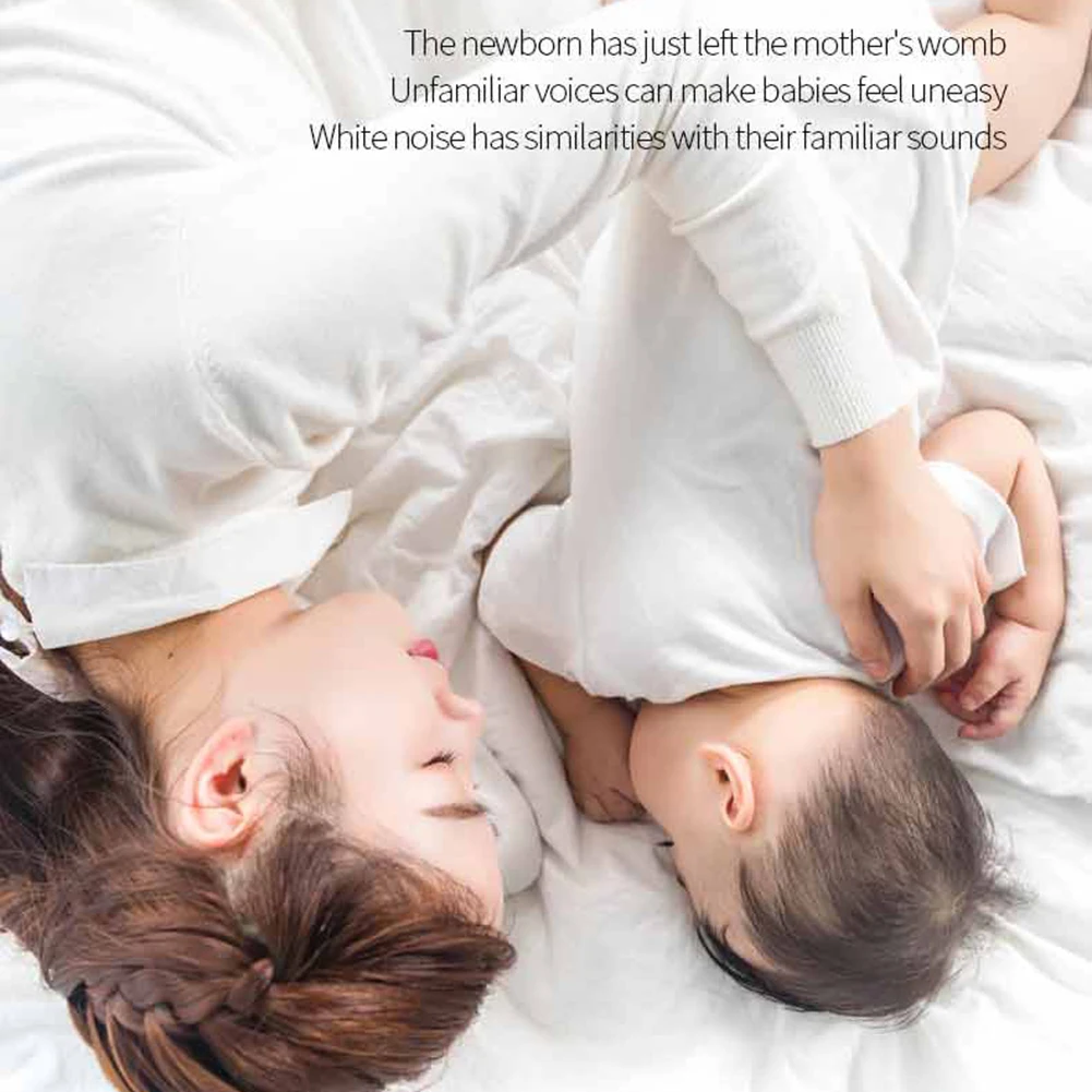 آلة النوم المحمولة 10 أصوات مهدئة قابلة للشحن آلة صوت الضوضاء البيضاء الاسترخاء أثناء النوم للسفر المنزلي