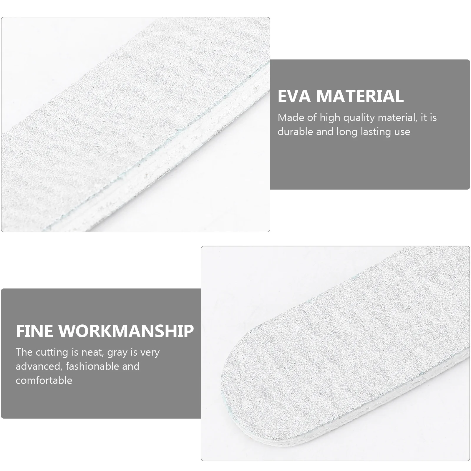 

5pcs Nail File Buffer 17.8 X 2 X 0.4Cm 100/180 Grit Shaped Eva Sanding Block For Natural Artificial Nails