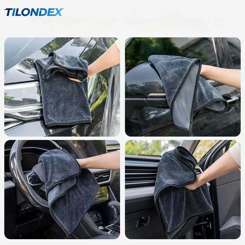 TILONDEX Ultra-Soft Microfiber Cleaning Cloth Suitable for Car Washing, Polishing & Detailing - Lint-Free High Absorbency Towel,