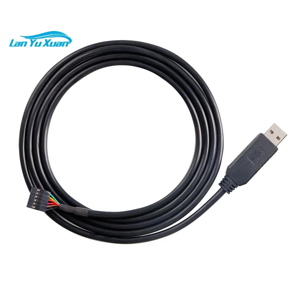 DTECH FTDI USB to TTL Serial 3.3V Adapter Cable 6 Pin 0.1 Inch Pitch Female Socket Header UART IC FT232RL Chip Window 10 8 7 Li