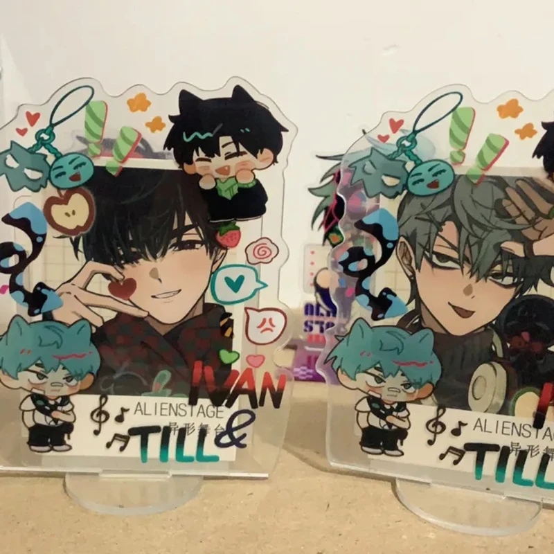 Anime Alien Stage Ivan Till Cosplay Portafoto in acrilico Porta carte da 3 pollici Cornice per foto Espositore Decorazione da tavolo