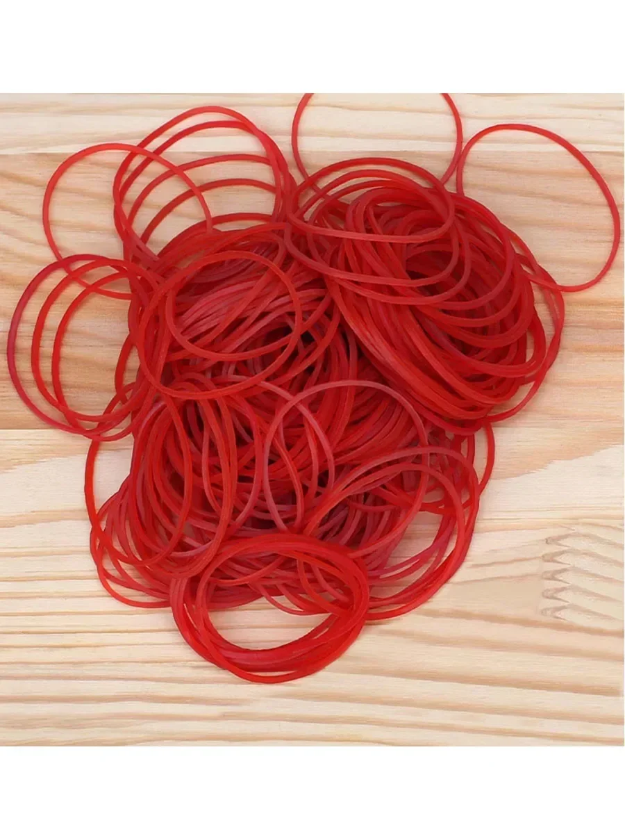 Bandes de caoutchouc rouges à haute élasticité, extensibles et robustes, anneaux toriques, bandeaux pour enfants, fournitures de bureau et de maison