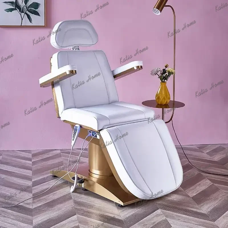LSSalon Spa Massage Bed With Metal Frame Synthetic Leather Upholstery And Remote Control For Beauty Treatment