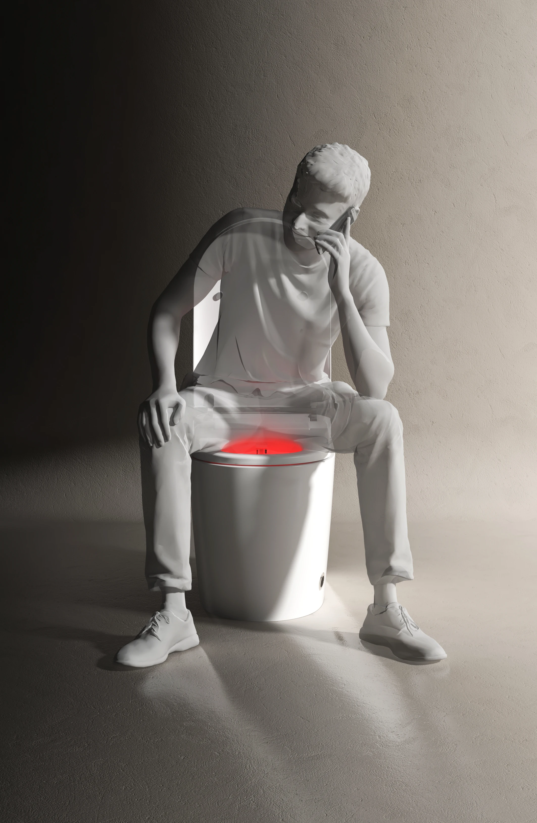 Intelligente Toilette mit automatischer Spülung, beheiztem Sitz, Warmwasser-Bidet, Vorder- und Rückreinigung, Fernbedienung, IPX4 wasserdicht, energiesparend.