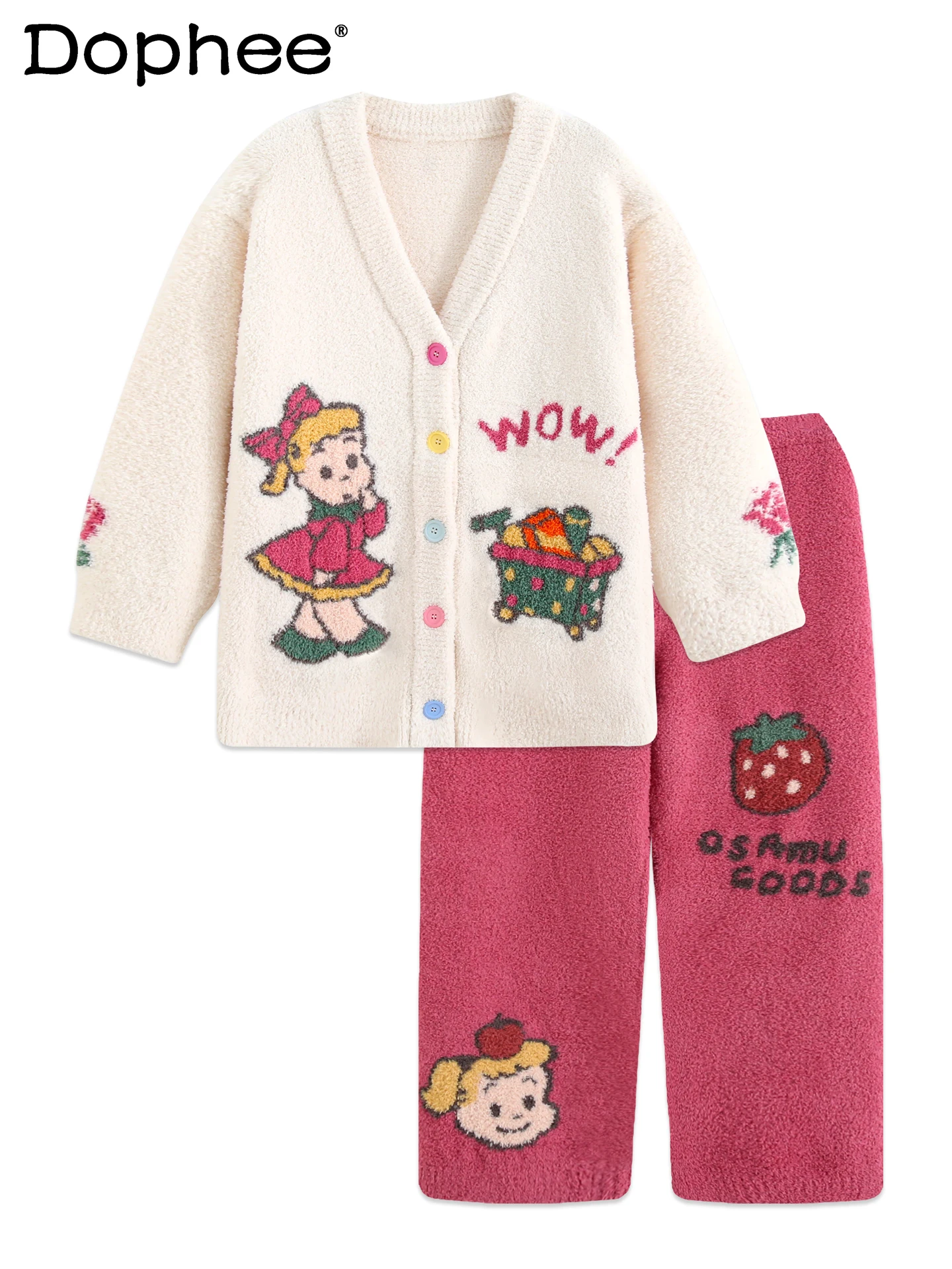 

Тонкие бархатные пижамы в японском стиле с героями мультфильмов, милые милые пижамы для девочек, осенне-зимняя утолщенная носимая домашняя одежда из кораллового флиса