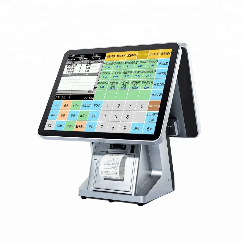 

China touch screen monitor android all in one pos machine with wifi printer