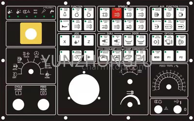 Keyboard mask for Leadwell T6 Lathe CNC CNC operation panel membrane