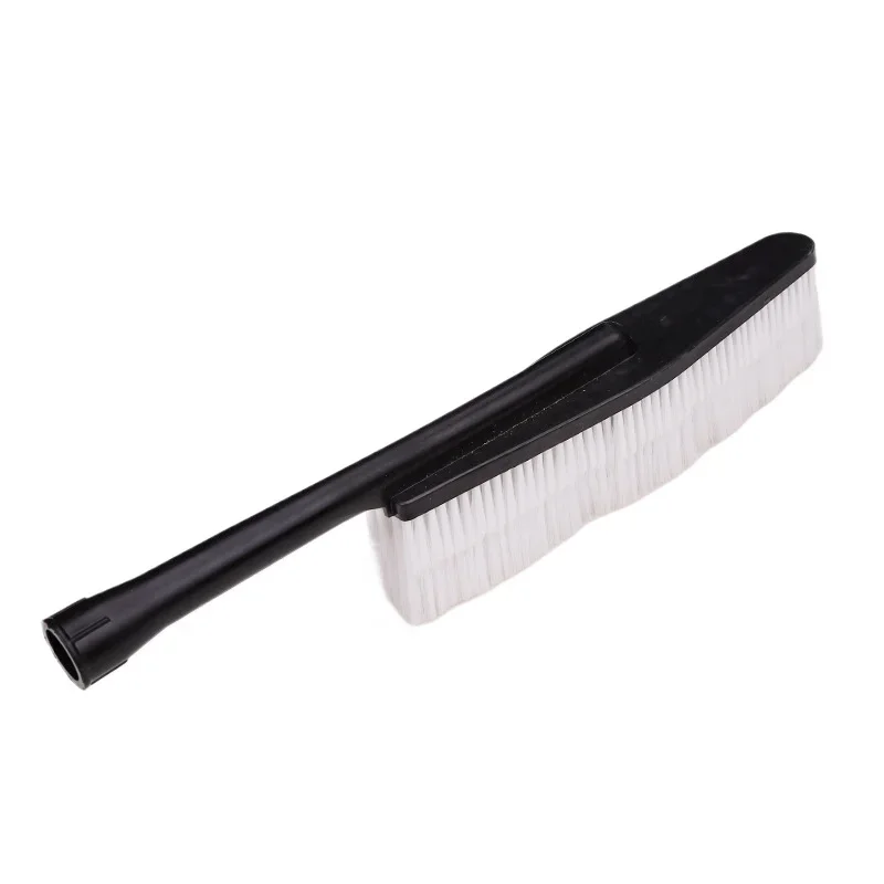 White Soft Fur Self-service Cleaning, Dust Removal, Car Washing, Water Supply Brush Head, Short Handle Car Washing Brush Nozzle