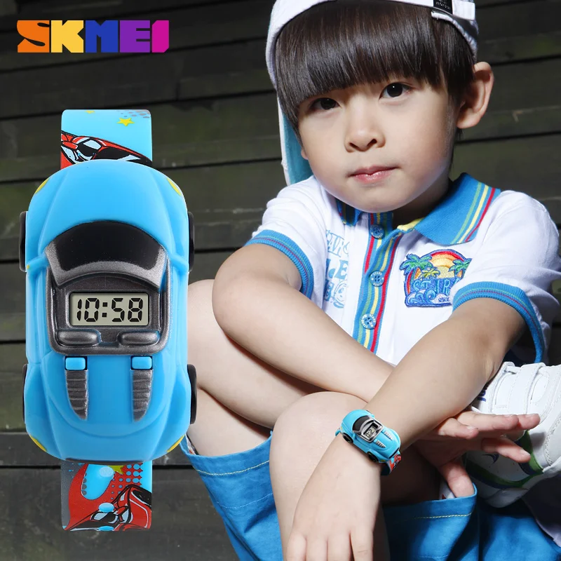 SKMEI Kids Digital Watches Fun Car Mode Children Watch Date Time Clock Wristwatch For Boys Girls Birthday Gift relogio infantil