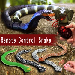 Fun Rc Snake Robots Toys for Kids Boys Children Girl Remote Control Animals Prank Cat Pets Simulation Rattlesnake Electric Cobra