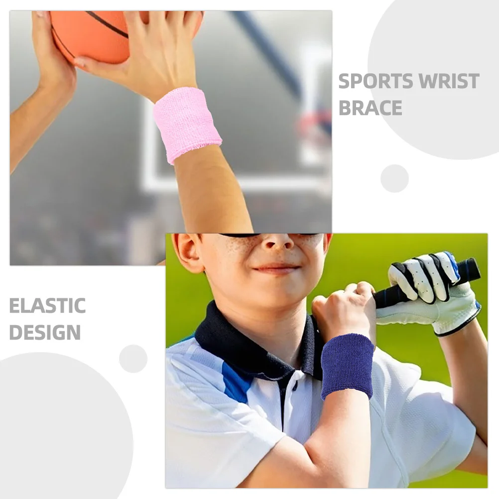 12 قطعة من أربطة دعم المعصم الرياضية قابلة للتنفس وقابلة للتمدد لأحزمة الرأس للتنس وكرة السلة واليوجا واللياقة البدنية #5
