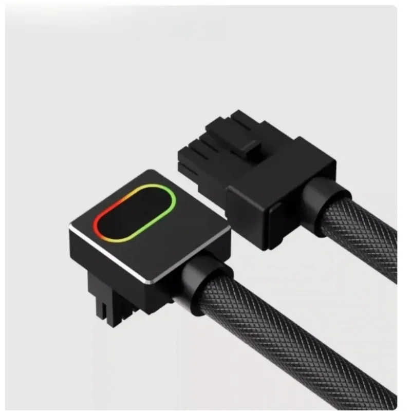 16PIN Graphics Card Power Supply Line, Right Angle 90 Degree Elbow 4090 Module Line, 12+4-pin PCI5.0 12VHPWR