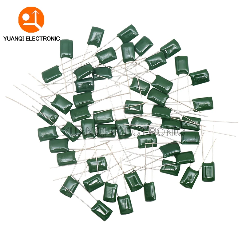 50 SZTUK 100V Kondensator z folii poliestrowej 330PF 470PF 560PF 102 222 472 103 223 333 473 104 1NF 2.2NF 10NF 22NF 47NF 100NF 0.1UF