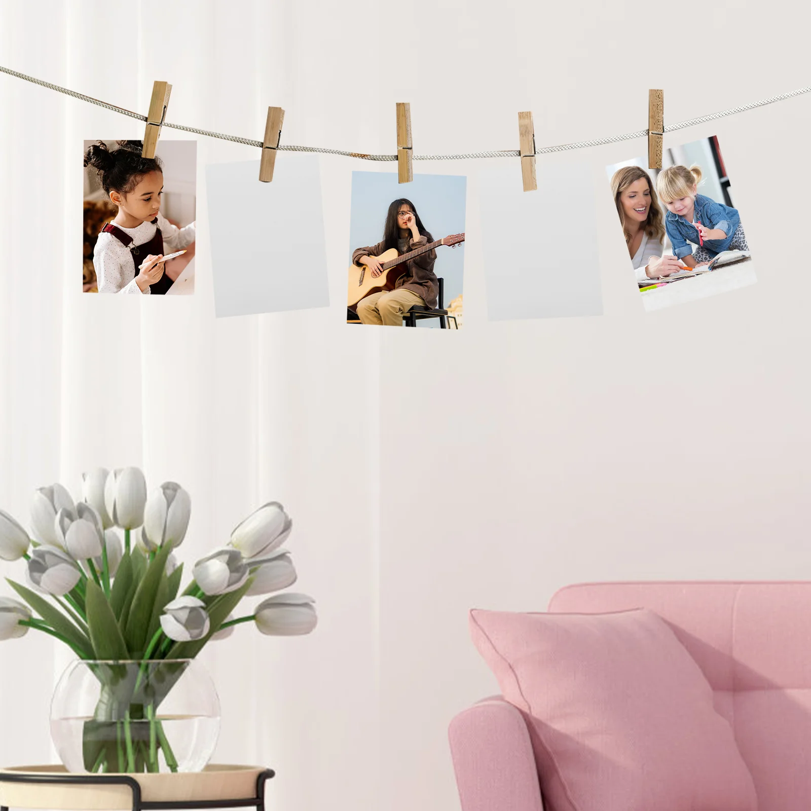 6 Pcs Canvas Sublimation Blank Aluminum Sheet Posters Picture Frame Alloy Simulation Photo Sign