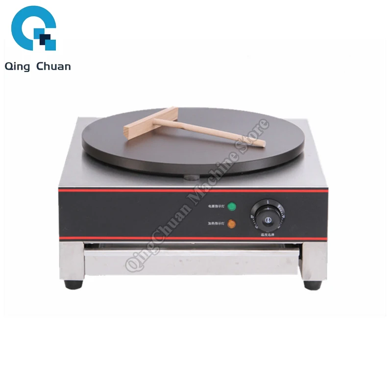 Pancake Machine Commercial Stainless Steel Melaleuca Cake Crust Electrothermal Single Head Crepe Machine Banji Furnace