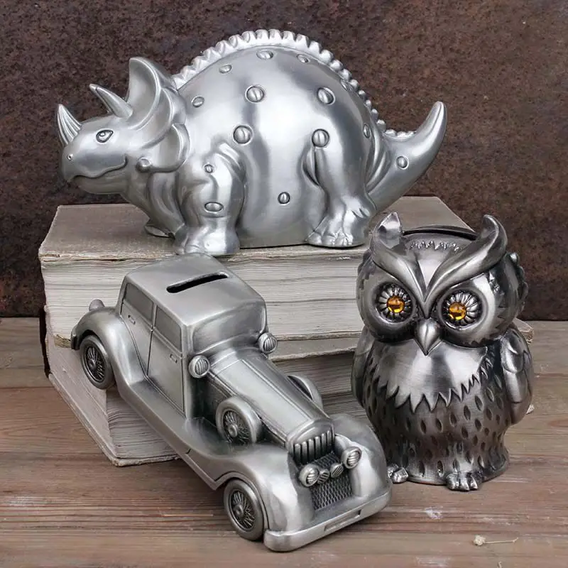 

Cattle and Sheep Metal Phase Anti-drop Trojan Horse Frog Piggy Bank Dinosaur Piggy Bank Animal Pig Dog Monkey Coin Piggy Bank