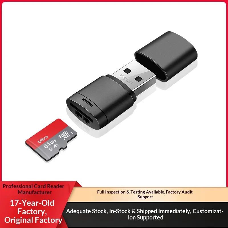 

Оптовая продажа от производителя: миниатюрный USB2.0 кардридер для TF карт, ультракомпактный, портативный, с удобным чтением данных.