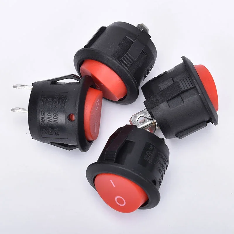 Round boat rocker switch Round switch suitable for small table saw motor chainsaw miniature power tools