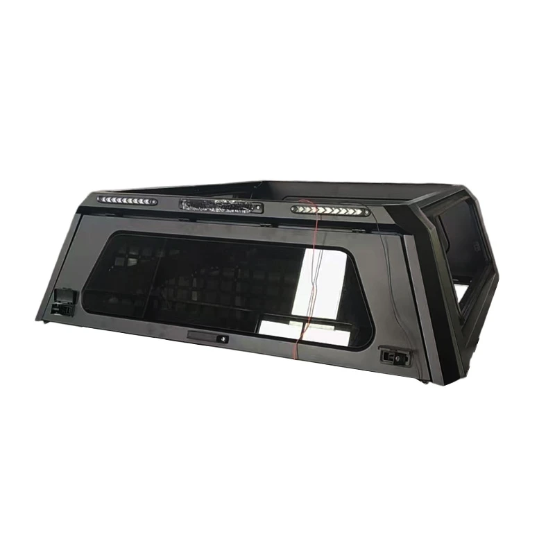 Universal Three Door Split Manganese Steel Bed Cover With Spoiler Pickup Cargo Enclosure